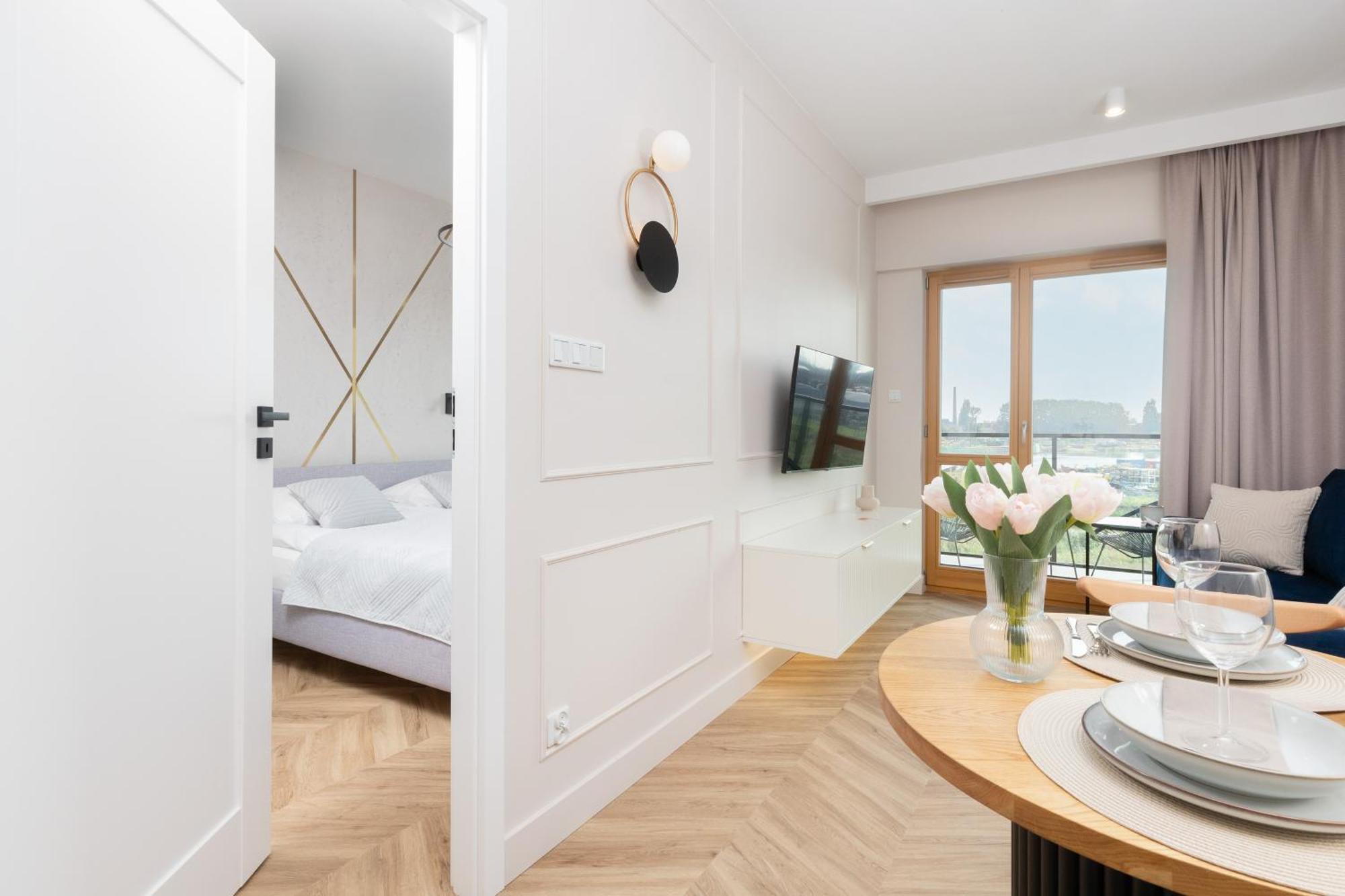 Sienna Grobla Apartment With View Of The Motlawa Terrace & Sauna, Gym By Noclegi Renters 그단스크 외부 사진